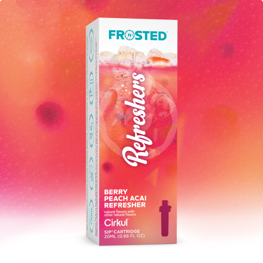 Sugar-Free Frosted Berry Peach Acai Refresher 6837 - Vitamin-Infused Natural Refreshing Flavor Core - Default Title