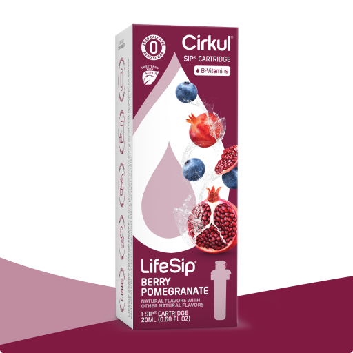 Natural Fruit Flavored LifeSip Berry Pomegranate (Stevia) ZYW1 - Zero-Calorie Multi-Flavor Sip Pods for Water Bottle - Default Title