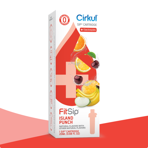 Sugar-Free FitSip Island Punch QUVY - Electrolyte Hydration Enhanced Taste Cartridges - Default Title