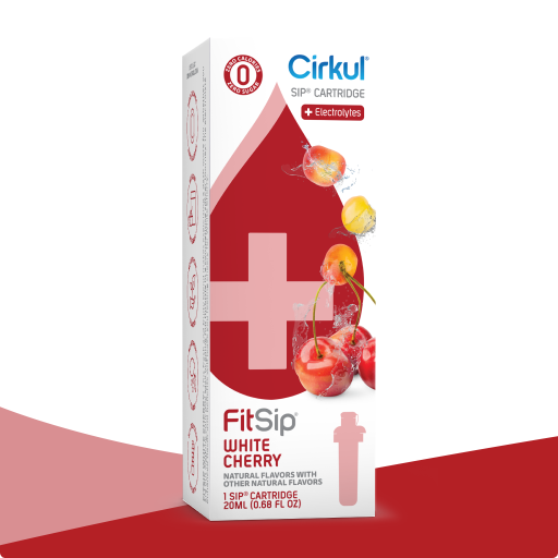 Zero-Calorie FitSip White Cherry GQ9S - Sugar-Free Fruit Flavor Cartridge Refill - Default Title
