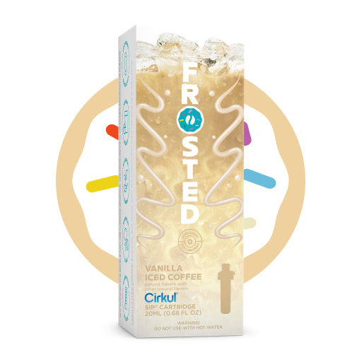 Zero-Calorie Frosted Vanilla Iced Coffee A096 - Zero-Calorie Multi-Flavor Sip Pods for Water Bottle - Default Title