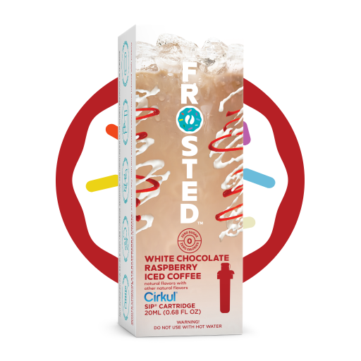 Zero-Calorie Frosted White Chocolate Raspberry Iced Coffee 8KS5 - Zero-Calorie Multi-Flavor Sip Pods for Water Bottle - Default Title