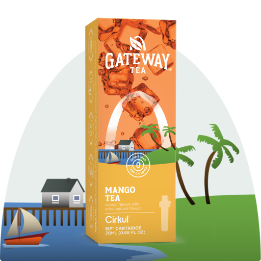 Refreshing Electrolyte Gateway Mango Tea AQB7 - Zero-Calorie Multi-Flavor Sip Pods for Water Bottle - Default Title