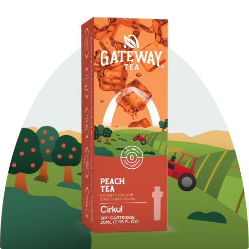 Sugar-Free Gateway Peach Tea 97HL - Zero-Calorie Multi-Flavor Sip Pods for Water Bottle - Default Title