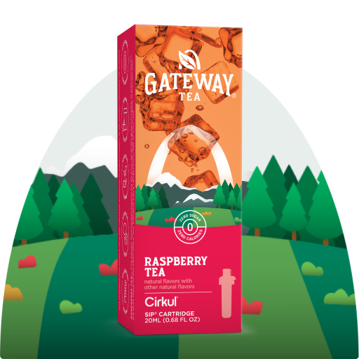 Refreshing Electrolyte Gateway Raspberry Tea TVCT - Zero-Calorie Multi-Flavor Sip Pods for Water Bottle - Default Title