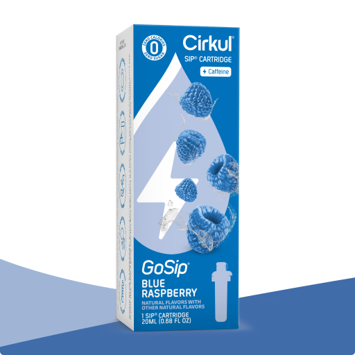 Natural Fruit Flavored GoSip Blue Raspberry H0T9 - Zero-Calorie Multi-Flavor Sip Pods for Water Bottle - Default Title