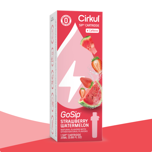 Natural Fruit Flavored GoSip Strawberry Watermelon 9PPX - Zero-Calorie Multi-Flavor Sip Pods for Water Bottle - Default Title