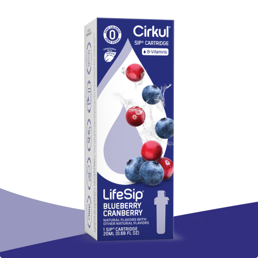 Refreshing Electrolyte LifeSip Blueberry Cranberry (Stevia) PE8M - Electrolyte Hydration Enhanced Taste Cartridges - Default Title