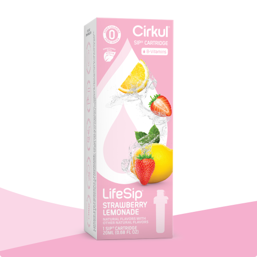 Refreshing Electrolyte LifeSip Strawberry Lemonade (Stevia) QJJ2 - Zero-Calorie Multi-Flavor Sip Pods for Water Bottle - Default Title