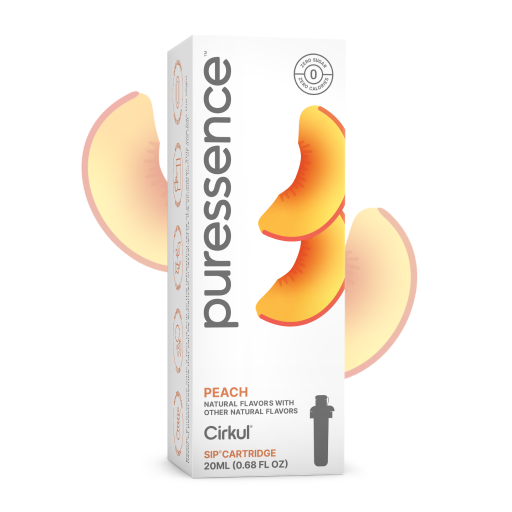 Sugar-Free Puressence Peach (Unsweetened) 2E7U - Electrolyte Hydration Enhanced Taste Cartridges - Default Title
