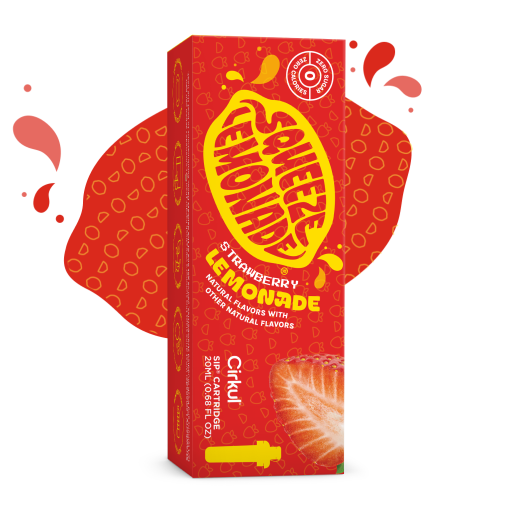 Zero-Calorie Squeeze Strawberry Lemonade 8PNR - Vitamin-Infused Natural Refreshing Flavor Core - Default Title